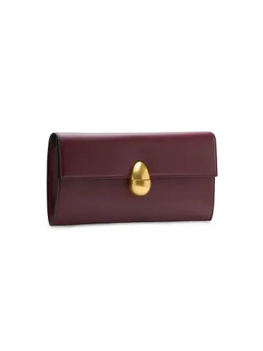 Neous Women's Modern Evening Phoenix Leather Clutch - Burgundy | Thumbnail 2 Neous Women's Modern Evening Phoenix Leather Clutch - Burgundy | Thumbnail 2