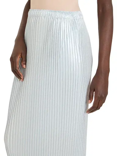 Issey Miyake Women's Glossed Metal Pleats Maxi Skirt - Pale Blue | Thumbnail 6 Issey Miyake Women's Glossed Metal Pleats Maxi Skirt - Pale Blue | Thumbnail 6