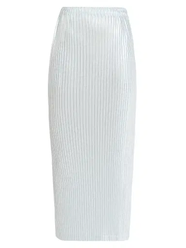 Issey Miyake Women's Glossed Metal Pleats Maxi Skirt - Pale Blue | Thumbnail 1 Issey Miyake Women's Glossed Metal Pleats Maxi Skirt - Pale Blue | Thumbnail 1