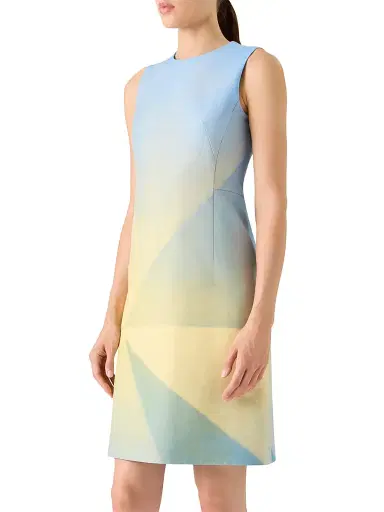 Akris Women's Sunbeam Print Cotton-Silk Blend Shift Dress - Size 2 | Thumbnail 3 Akris Women's Sunbeam Print Cotton-Silk Blend Shift Dress - Size 2 | Thumbnail 3