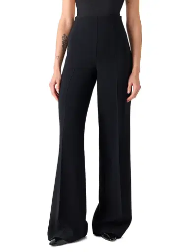 Akris Women's Fiyuki Double-Face Wool Seamed Pants - Black - Size 16 | Thumbnail 2 Akris Women's Fiyuki Double-Face Wool Seamed Pants - Black - Size 16 | Thumbnail 2