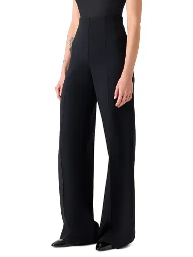Akris Women's Fiyuki Double-Face Wool Seamed Pants - Black - Size 16 | Thumbnail 3 Akris Women's Fiyuki Double-Face Wool Seamed Pants - Black - Size 16 | Thumbnail 3