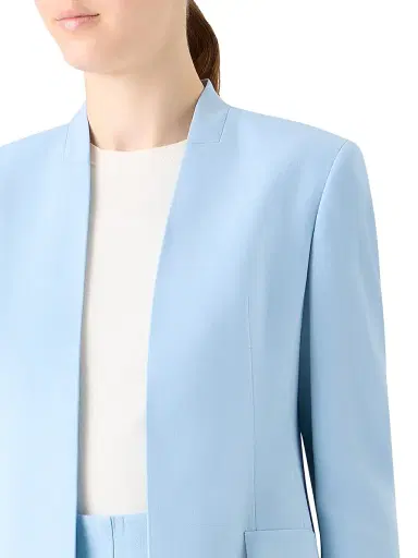 Akris Women's Alvar Double-Face Wool Blazer - Powder Blue | Thumbnail 6 Akris Women's Alvar Double-Face Wool Blazer - Powder Blue | Thumbnail 6