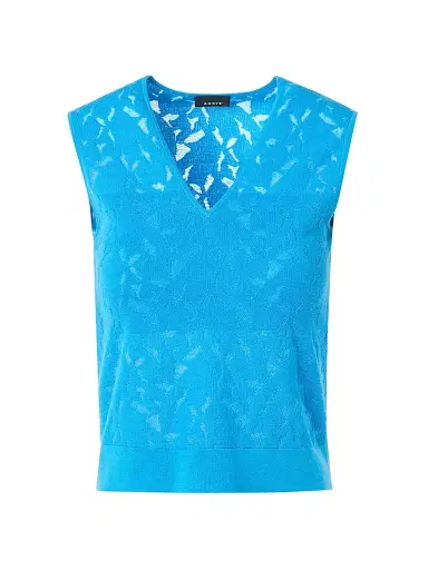 Akris Women's Burnout Intarsia Wool-Blend Top | Thumbnail 1 Akris Women's Burnout Intarsia Wool-Blend Top | Thumbnail 1