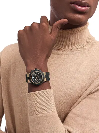BVLGARI Men's Titanium, Aluminum & Rubber Chronograph Watch/41MM - Black | Thumbnail 2 BVLGARI Men's Titanium, Aluminum & Rubber Chronograph Watch/41MM - Black | Thumbnail 2