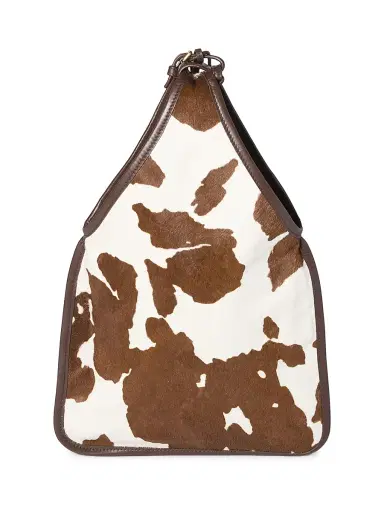 Miu Miu Women's Calf Hair Shoulder Bag - White Brown | Thumbnail 5 Miu Miu Women's Calf Hair Shoulder Bag - White Brown | Thumbnail 5