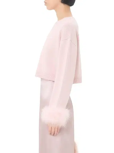 Valentino Garavani Women's Cashmere Sweater with Feathers | Thumbnail 3 Valentino Garavani Women's Cashmere Sweater with Feathers | Thumbnail 3