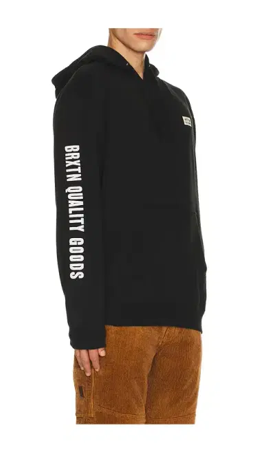 Brixton Woodburn Label Hoodie | Thumbnail 2 Brixton Woodburn Label Hoodie | Thumbnail 2