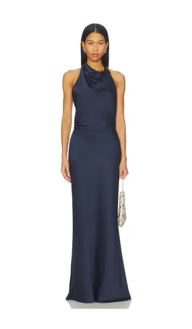 SIMKHAI Reannon Draped Gown | Thumbnail 2 SIMKHAI Reannon Draped Gown | Thumbnail 2