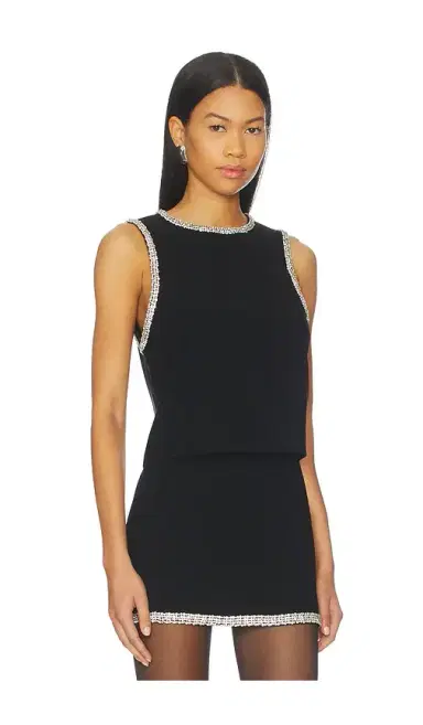 Alice + Olivia Alice + Olivia Amal Boxy Tank | Thumbnail 2 Alice + Olivia Alice + Olivia Amal Boxy Tank | Thumbnail 2
