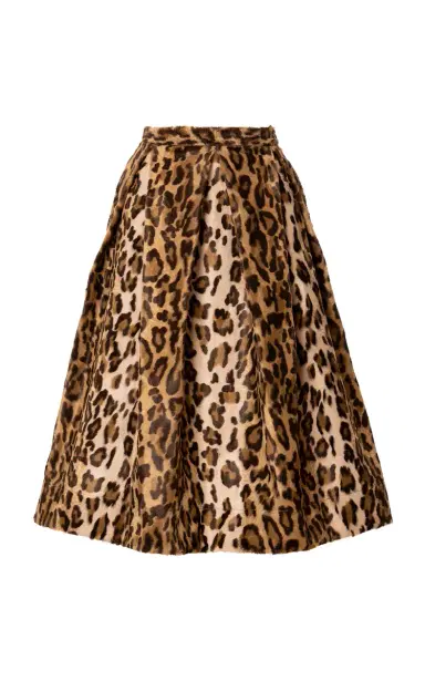 Lena Hoschek Rebel Animal-Print Cotton-Blend Skirt | Thumbnail 1 Lena Hoschek Rebel Animal-Print Cotton-Blend Skirt | Thumbnail 1