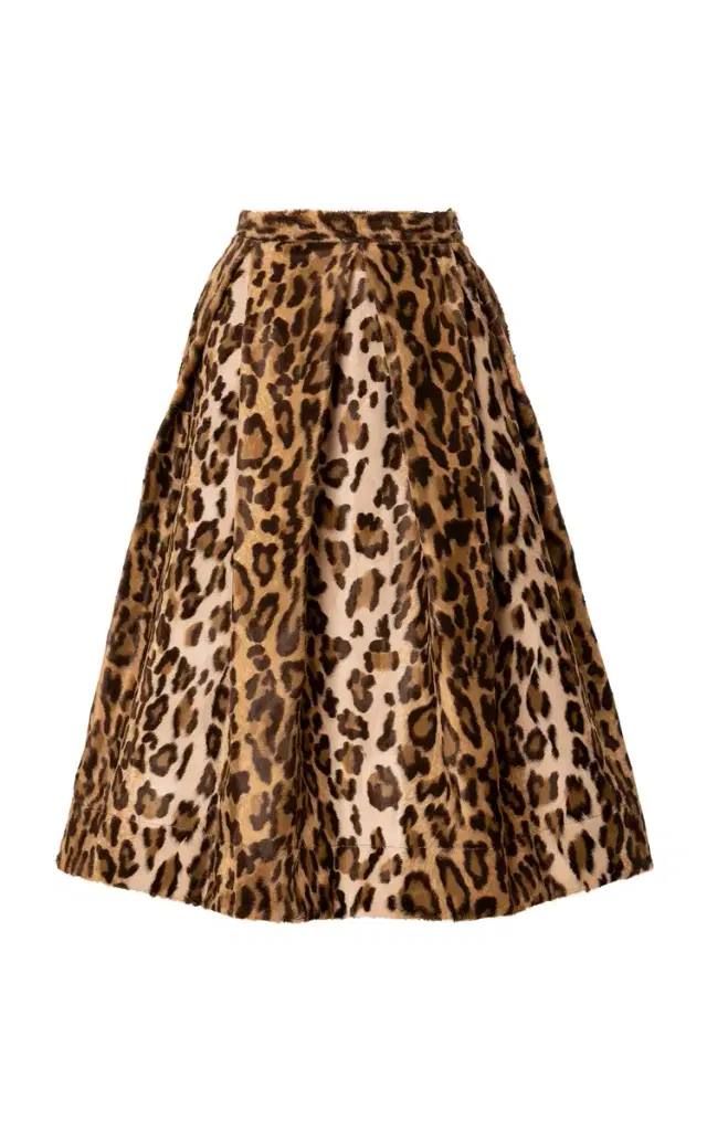 Rebel Animal-Print Cotton-Blend Skirt Rebel Animal-Print Cotton-Blend Skirt