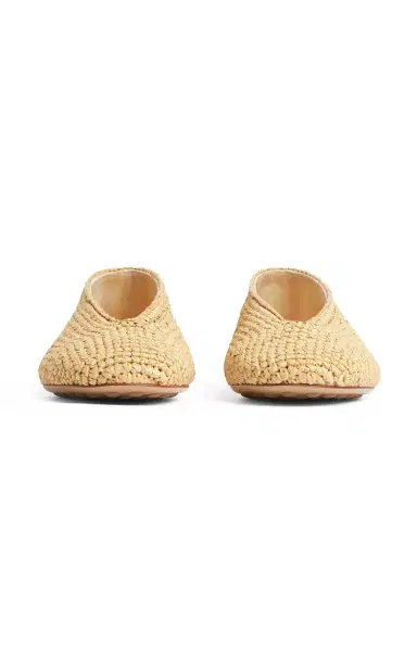 Bottega Veneta Rosa Ballerina Raffia Flats | Thumbnail 3 Bottega Veneta Rosa Ballerina Raffia Flats | Thumbnail 3
