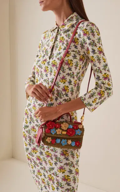 Dolce & Gabbana My Sicily Floral-Embellished Crochet Bag | Thumbnail 3 Dolce & Gabbana My Sicily Floral-Embellished Crochet Bag | Thumbnail 3