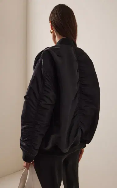 Frame x Amelia Gray The Smoke Bomber Jacket | Thumbnail 4 Frame x Amelia Gray The Smoke Bomber Jacket | Thumbnail 4