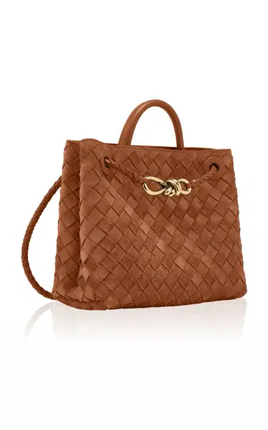 Bottega Veneta Small Andiamo Intrecciato Suede Bag | Thumbnail 5 Bottega Veneta Small Andiamo Intrecciato Suede Bag | Thumbnail 5