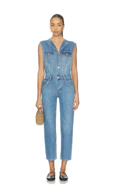 Free People x We The Free All You Need Denim Coverall In Bea | Thumbnail 1 Free People x We The Free All You Need Denim Coverall In Bea | Thumbnail 1