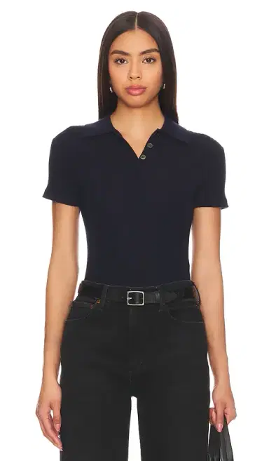 Guest In Residence Shrunken Polo Top | Thumbnail 1 Guest In Residence Shrunken Polo Top | Thumbnail 1