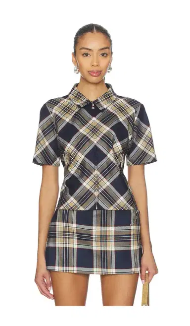 Frame X Amelia Gray Checkmate Top | Thumbnail 5 Frame X Amelia Gray Checkmate Top | Thumbnail 5