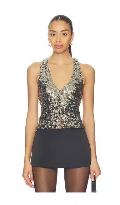 Free People x REVOLVE Faye Shine Vest | Thumbnail 1 Free People x REVOLVE Faye Shine Vest | Thumbnail 1