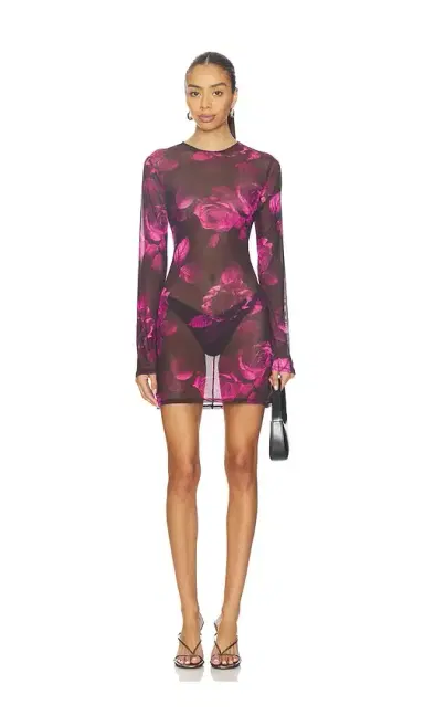 Good American Mesh Mini Dress | Thumbnail 1 Good American Mesh Mini Dress | Thumbnail 1