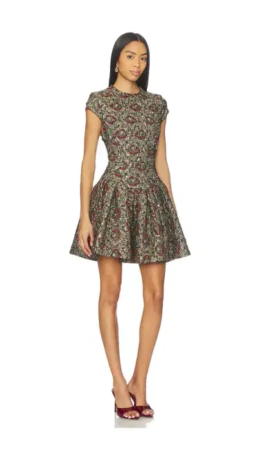 SIMKHAI Elowen Short Sleeve Mini Dress | Thumbnail 2 SIMKHAI Elowen Short Sleeve Mini Dress | Thumbnail 2