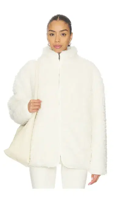 Skims Faux Fur Zip Up Mock Neck Jacket | Thumbnail 2 Skims Faux Fur Zip Up Mock Neck Jacket | Thumbnail 2