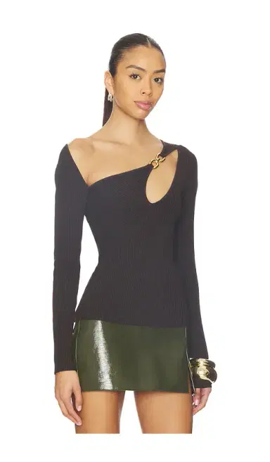 NICHOLAS Falda Asymmetrical Double Rin Rib Knit Top | Thumbnail 2 NICHOLAS Falda Asymmetrical Double Rin Rib Knit Top | Thumbnail 2