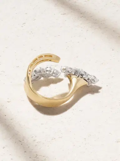YEPREM 18-karat Yellow And White Gold Diamond Ring | Thumbnail 3 YEPREM 18-karat Yellow And White Gold Diamond Ring | Thumbnail 3