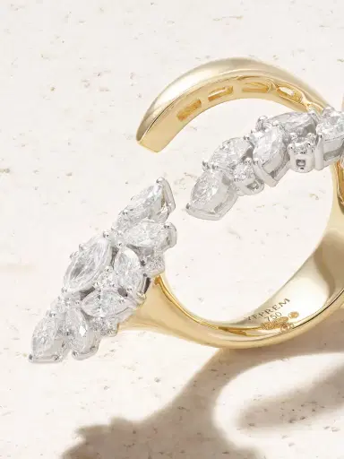 YEPREM 18-karat Yellow And White Gold Diamond Ring | Thumbnail 4 YEPREM 18-karat Yellow And White Gold Diamond Ring | Thumbnail 4