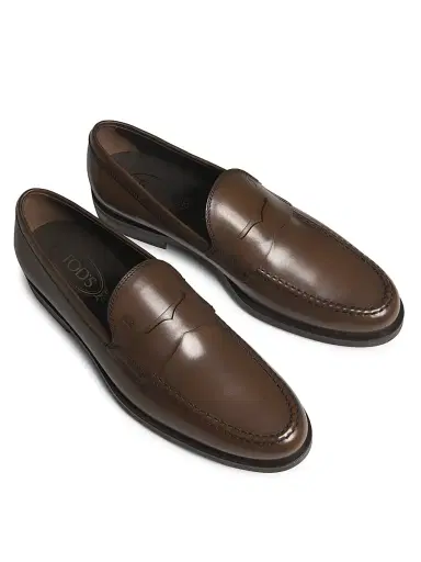 Tod's Men's Leather Penny Loafers | Thumbnail 4 Tod's Men's Leather Penny Loafers | Thumbnail 4