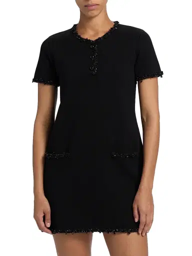 Frame Women's The Beaded Trim Merino Wool Dress | Thumbnail 3 Frame Women's The Beaded Trim Merino Wool Dress | Thumbnail 3