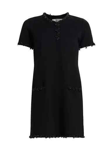 Frame Women's The Beaded Trim Merino Wool Dress | Thumbnail 1 Frame Women's The Beaded Trim Merino Wool Dress | Thumbnail 1