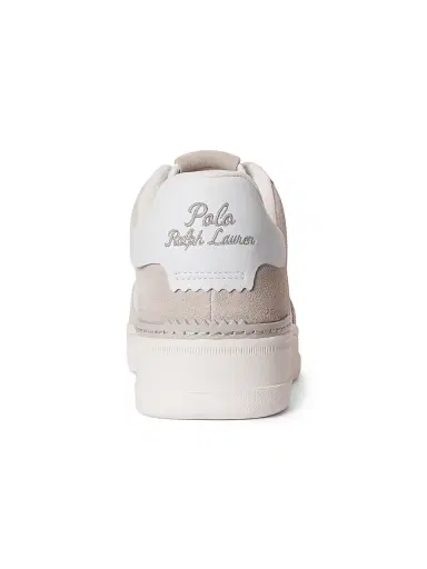 Polo Ralph Lauren Men's Masters CRT Low-Top Leather Sneakers - Gray Violet White | Thumbnail 3 Polo Ralph Lauren Men's Masters CRT Low-Top Leather Sneakers - Gray Violet White | Thumbnail 3