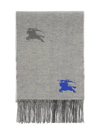 Burberry Women's Reversible Cashmere Scarf - Mitten Grey | Thumbnail 2 Burberry Women's Reversible Cashmere Scarf - Mitten Grey | Thumbnail 2