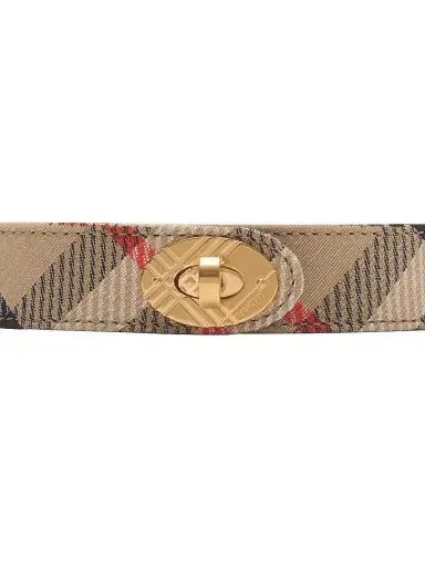 Burberry Women's Cotswolds Check Belt - Sand - Size Small | Thumbnail 2 Burberry Women's Cotswolds Check Belt - Sand - Size Small | Thumbnail 2