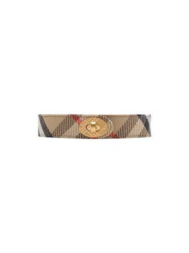 Burberry Women's Cotswolds Check Belt - Sand - Size Small | Thumbnail 1 Burberry Women's Cotswolds Check Belt - Sand - Size Small | Thumbnail 1