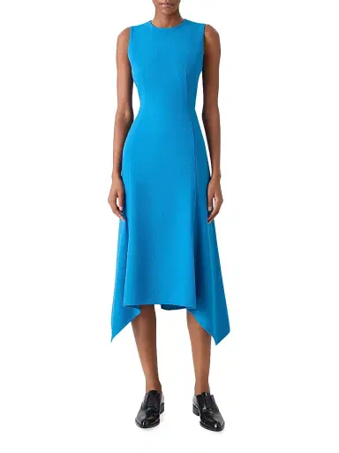Akris Women's Double-Face Wool Crepe Midi-Dress - Twilight - Size 4 | Thumbnail 2 Akris Women's Double-Face Wool Crepe Midi-Dress - Twilight - Size 4 | Thumbnail 2
