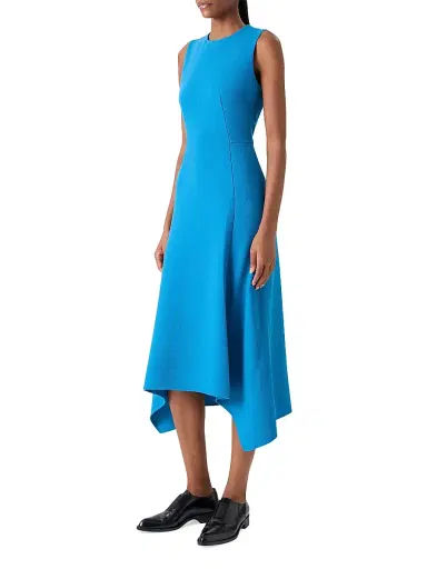 Akris Women's Double-Face Wool Crepe Midi-Dress - Twilight - Size 4 | Thumbnail 3 Akris Women's Double-Face Wool Crepe Midi-Dress - Twilight - Size 4 | Thumbnail 3