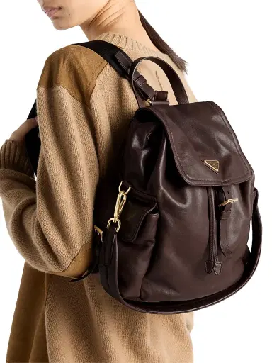Prada Women's Explore Medium Nappa Leather Backpack | Thumbnail 3 Prada Women's Explore Medium Nappa Leather Backpack | Thumbnail 3