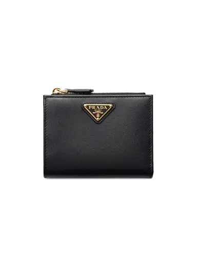 Prada Women's Leather Wallet - Black | Thumbnail 1 Prada Women's Leather Wallet - Black | Thumbnail 1