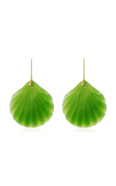 TEN THOUSAND THINGS Jade Fan Stone Earring | Thumbnail 4 TEN THOUSAND THINGS Jade Fan Stone Earring | Thumbnail 4