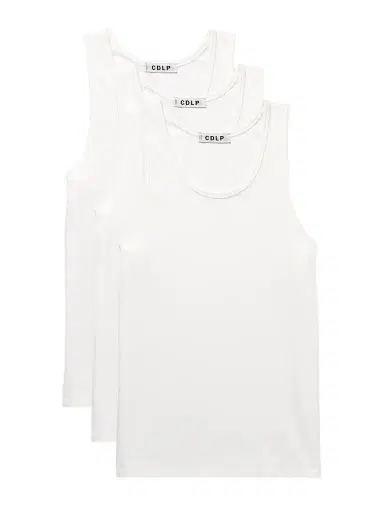 CDLP Three-Pack Ribbed Stretch Lyocell and Cotton-Blend Jersey Tank Tops - Men | Thumbnail 1 CDLP Three-Pack Ribbed Stretch Lyocell and Cotton-Blend Jersey Tank Tops - Men | Thumbnail 1