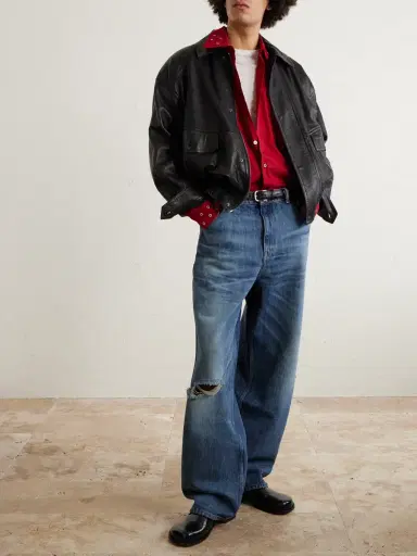 Our Legacy Wide-Leg Distressed Jeans - Men | Thumbnail 2 Our Legacy Wide-Leg Distressed Jeans - Men | Thumbnail 2