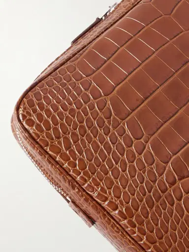 Tom Ford Croc-Effect Leather Pouch - Men | Thumbnail 5 Tom Ford Croc-Effect Leather Pouch - Men | Thumbnail 5