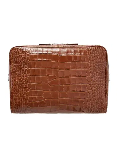 Tom Ford Croc-Effect Leather Pouch - Men | Thumbnail 1 Tom Ford Croc-Effect Leather Pouch - Men | Thumbnail 1