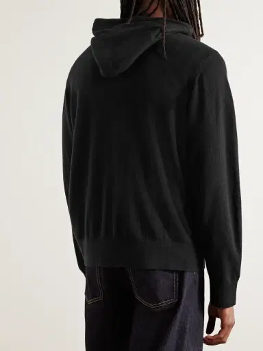 Givenchy Logo-Print Wool and Cashmere-Blend Hoodie - Men | Thumbnail 3 Givenchy Logo-Print Wool and Cashmere-Blend Hoodie - Men | Thumbnail 3