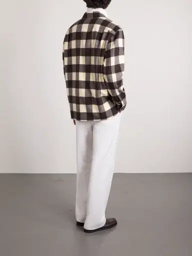 Ralph Lauren Purple Label Gable Checked Wool Shirt - Men | Thumbnail 4 Ralph Lauren Purple Label Gable Checked Wool Shirt - Men | Thumbnail 4