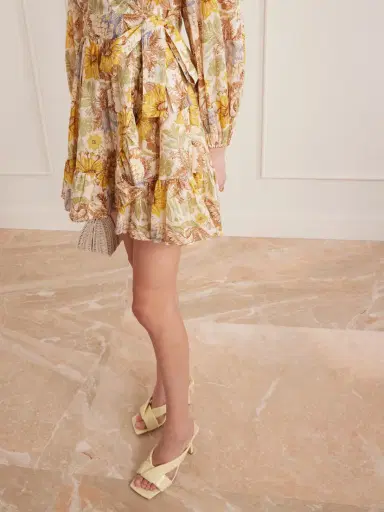 Zimmermann Daylight Ruffled Floral-print Cotton-voile Mini Wrap Dress | Thumbnail 4 Zimmermann Daylight Ruffled Floral-print Cotton-voile Mini Wrap Dress | Thumbnail 4