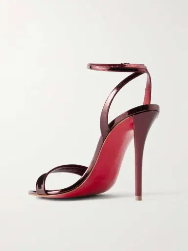 Christian Louboutin Miss Z 100 Metallic Patent Leather Sandals | Thumbnail 3 Christian Louboutin Miss Z 100 Metallic Patent Leather Sandals | Thumbnail 3